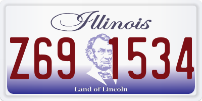 IL license plate Z691534