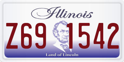 IL license plate Z691542