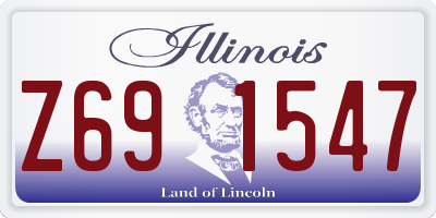 IL license plate Z691547