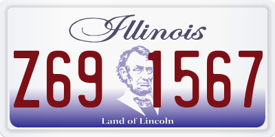 IL license plate Z691567