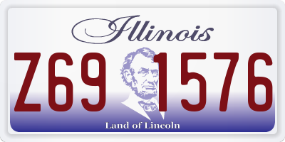 IL license plate Z691576