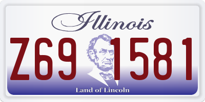 IL license plate Z691581