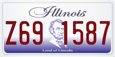 IL license plate Z691587