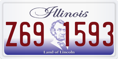 IL license plate Z691593