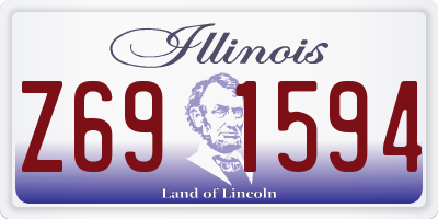 IL license plate Z691594