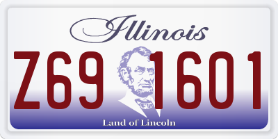 IL license plate Z691601