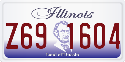 IL license plate Z691604