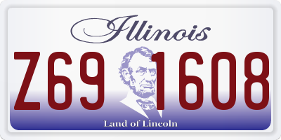 IL license plate Z691608