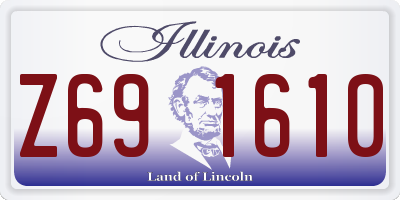 IL license plate Z691610