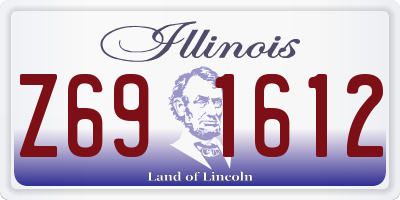 IL license plate Z691612