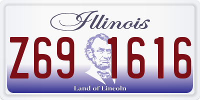 IL license plate Z691616