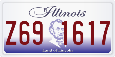 IL license plate Z691617