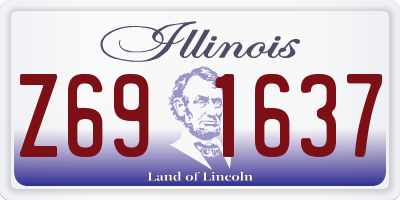 IL license plate Z691637