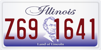 IL license plate Z691641