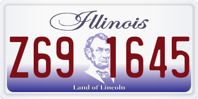 IL license plate Z691645