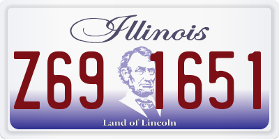 IL license plate Z691651