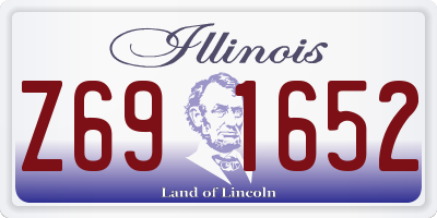 IL license plate Z691652
