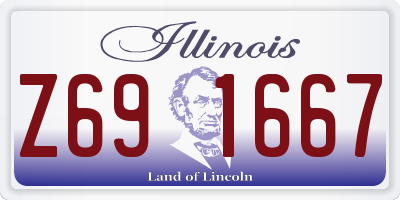 IL license plate Z691667