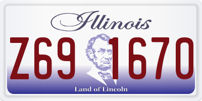 IL license plate Z691670