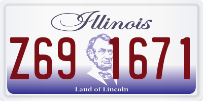 IL license plate Z691671