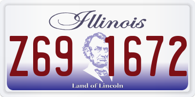 IL license plate Z691672
