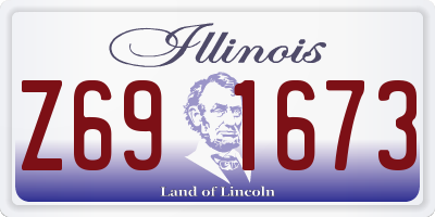 IL license plate Z691673