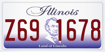 IL license plate Z691678