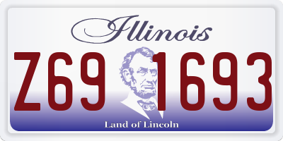 IL license plate Z691693