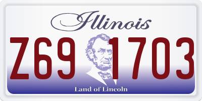 IL license plate Z691703