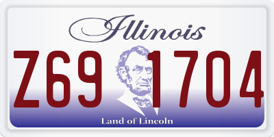 IL license plate Z691704
