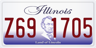 IL license plate Z691705