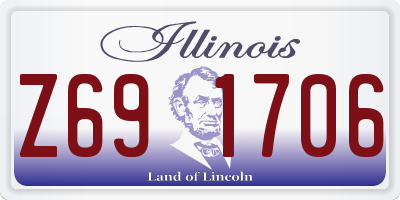 IL license plate Z691706