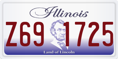 IL license plate Z691725
