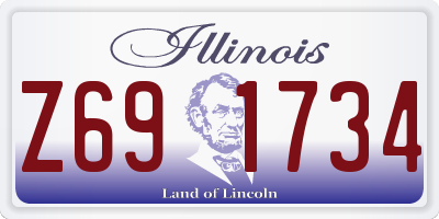 IL license plate Z691734