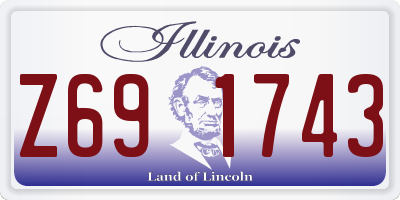 IL license plate Z691743