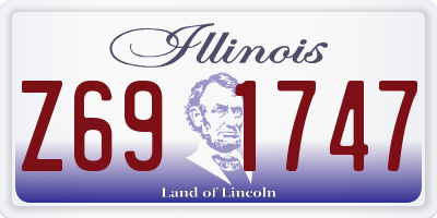 IL license plate Z691747