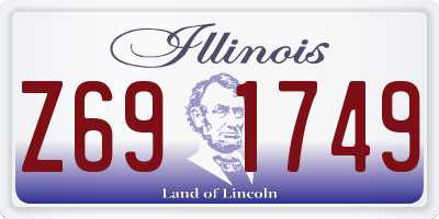 IL license plate Z691749