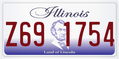IL license plate Z691754