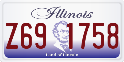 IL license plate Z691758