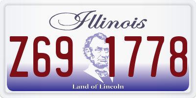 IL license plate Z691778