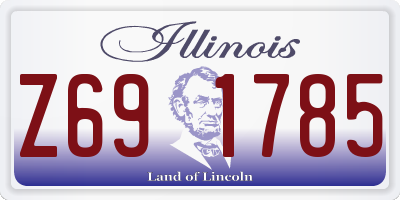 IL license plate Z691785