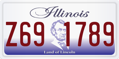 IL license plate Z691789