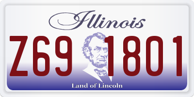 IL license plate Z691801