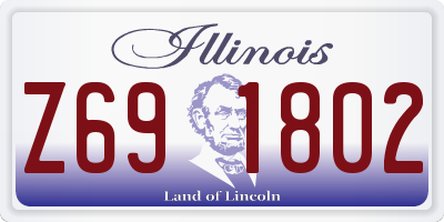 IL license plate Z691802