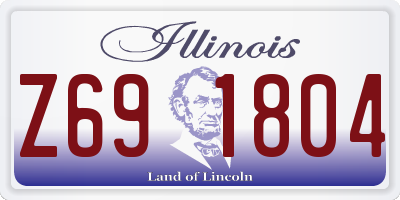 IL license plate Z691804