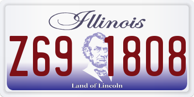 IL license plate Z691808