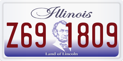 IL license plate Z691809