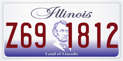 IL license plate Z691812