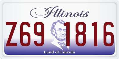 IL license plate Z691816