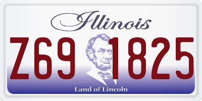 IL license plate Z691825
